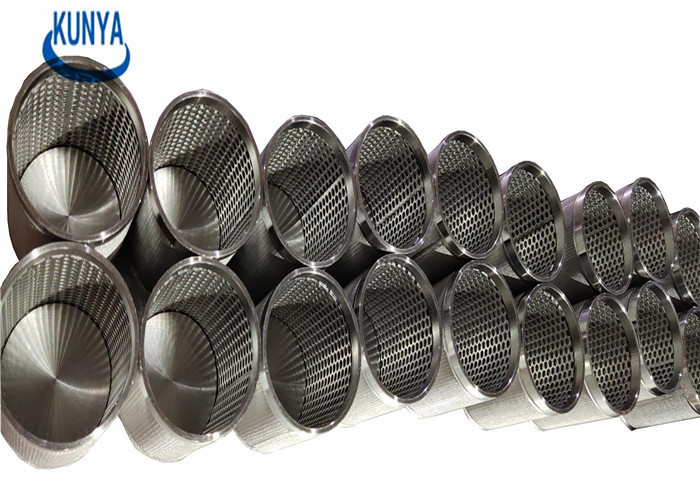 Cylinder Tube Wire Cloth Sintered Mesh Filter EPDM Stainless Steel Baskets