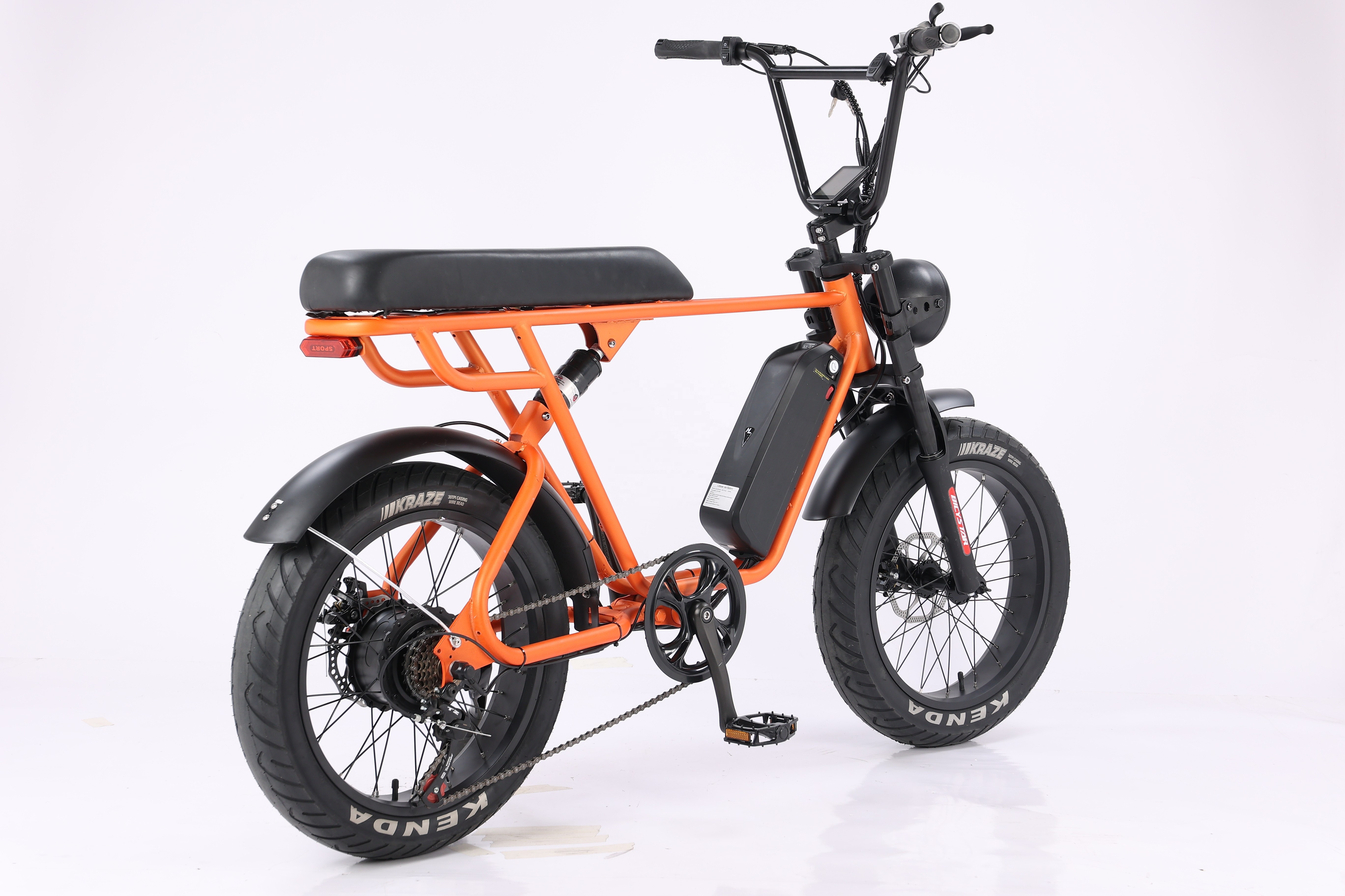 7 Speed 20 Inch Fat Tire Electric Hybrid Bike Full Suspension 250W 48V 15Ah Battery