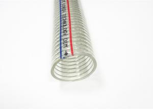 Quality Flexible PVC Steel Wire Hose , Reinforced Spiral High Pressure Suction Hose wholesale