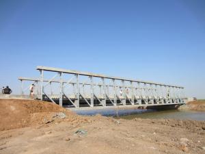 Quality Commercial assembly steel temporary pedestrian bridge High Stiffness wholesale