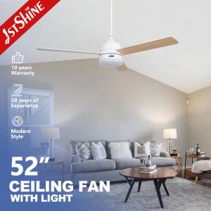 Quality 50W Indoor Remote Control Modern LED Ceiling Fan With 3 MDF Blades wholesale