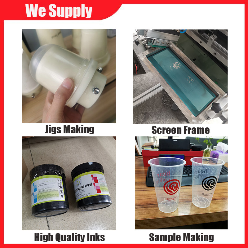 5-7BAR Logo Printing Machine On Plastic Semiautomatic Adjustable Pressure