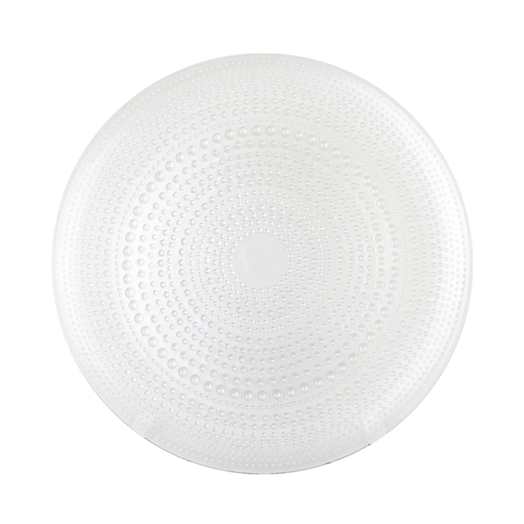 Wholesales ColorDecoration Glass Charger Plate with Electroplating and Spraying color