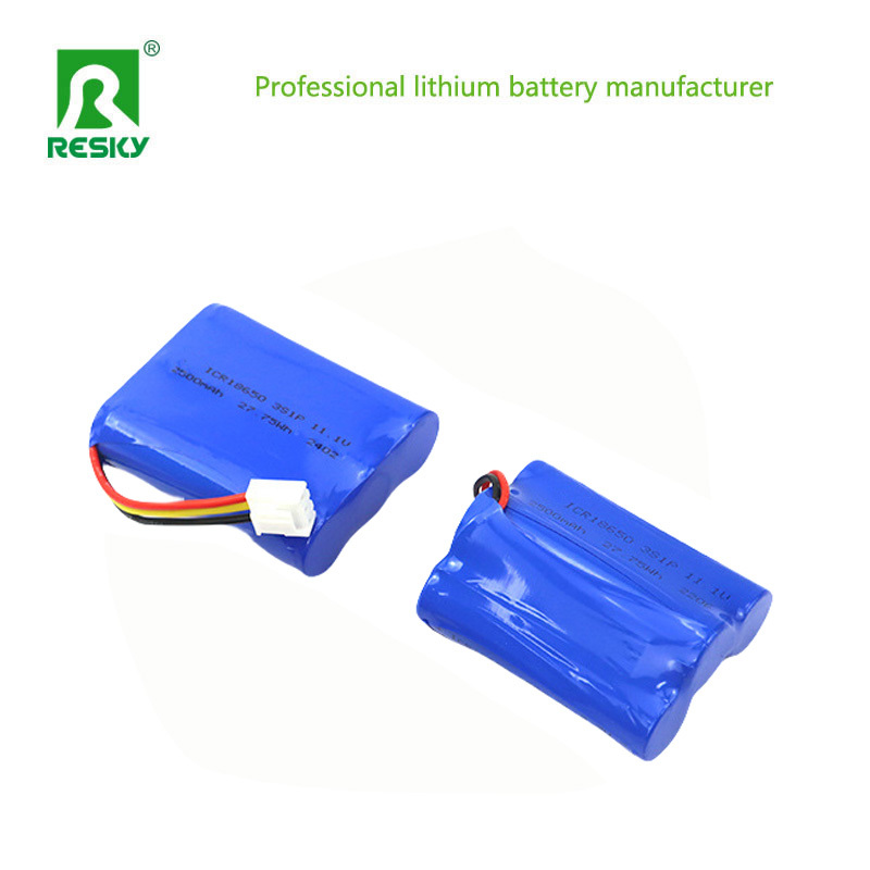 18650 3S1P Lithium Power Batteries 12V 2000mAh For LED Light