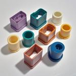 Chemical Resistance Plastic Insert Moldings Precision 1-4 Cavities