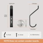 Convenient Wall Hooks for Hanging Clothes Heavy Duty Black Hangers 0.51*0.51*3