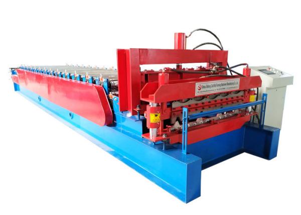Customized Color Steel Roof Roll Forming Machine , Wall Panel Roll Forming