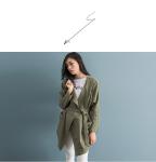 Fashion lady wind coat HM6001(clothing factory)