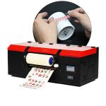 17" 2 in 1 Two Print Heads Gold Foil Label Printing Machine Roll Sticker Printer