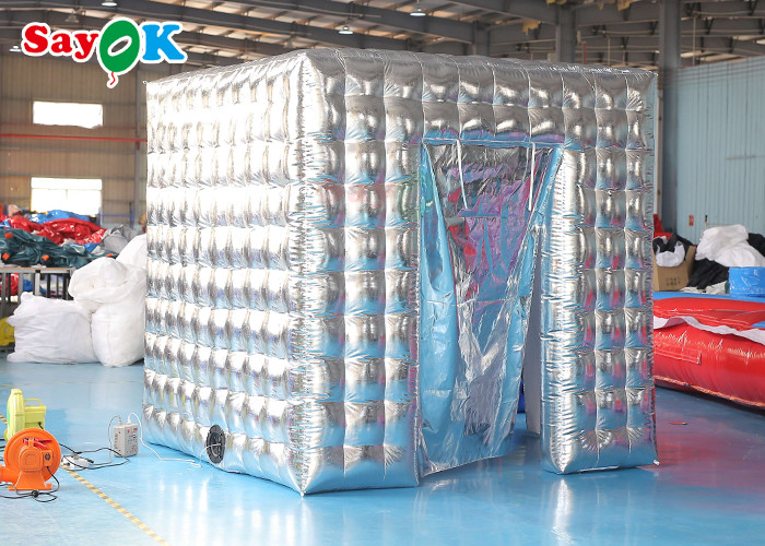 Advertising Air Wall Inflable Photo Booth Remote Control White Color
