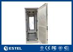 Dual Doors 42U Galvanized Steel Outdoor Telecom Cabinet Intregrated With 2000W