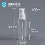 Transparent 18mm 100ML PET Spray Bottle With Nozzle 13g