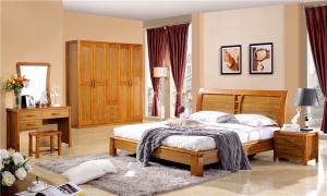 Quality modern Zingana wood bed room furniture wholesale