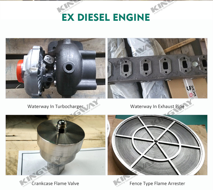 CE ZONE 2 ex-proof diesel engine units ATEX qualified explosion proof engine generator water pump set and air-comperssor set