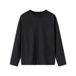 OEM Long Sleeve T Shirt Casual Pure Color Sweatshirt For Men 100% Cotton High