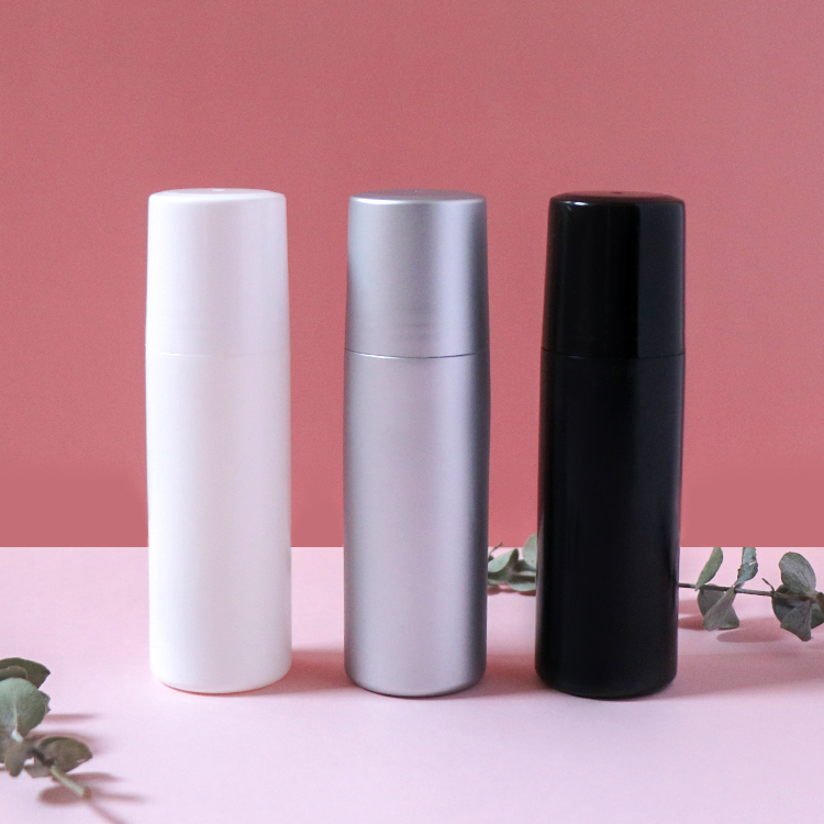 Cosmetic Essential Oil Perfume Plastic Empty Roll On Bottle 50ml With Roller Ball