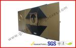 Foldable 1100G Rigid Board Wine Packaging Boxes , Rubber Finished Luxury Gift