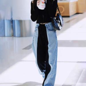 Quality M Size Elastic Waist Casual Overalls wholesale