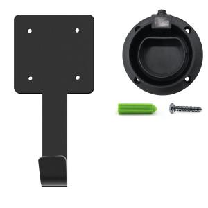 Quality IEC62196 Type 2 EV Plug Holder Black Steel With Cable Management wholesale