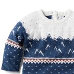 Wholesale Infant Rompers Christmas Knitted Cute Pattern Embroidery Jumpsuits