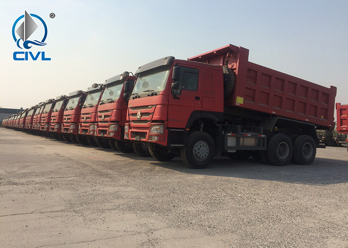 6x4 EuroII Heavy Duty Dump Truck 10 Wheels 371HP LHD 20-30tons sand tipper truck