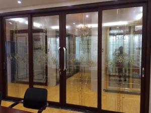 Quality decorative glass panels in French door/wooden door wholesale