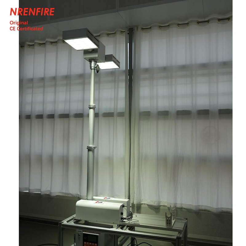 1.8m pneumatic telescopic mast light tower for fire vehicle emergency lighting , pan tilt light tower, pneumatic mast lighting tower NR-R1800-240