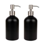 Black Metal Lotion Pump Aluminum Cosmetic Bottles 10ml-1000ml Personal Care