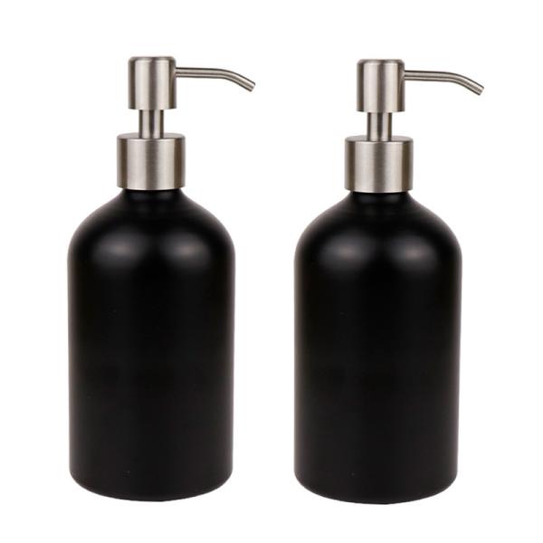 Black Metal Lotion Pump Aluminum Cosmetic Bottles 10ml-1000ml Personal Care