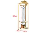201 Steel Clothes Display Stand For Lady 's Clothing Metal Plating Golden Color