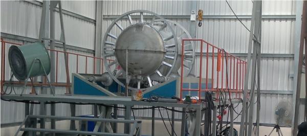 Electric Rock And Roll Rotational Moulding Water Storage Tank Making Machine Hot