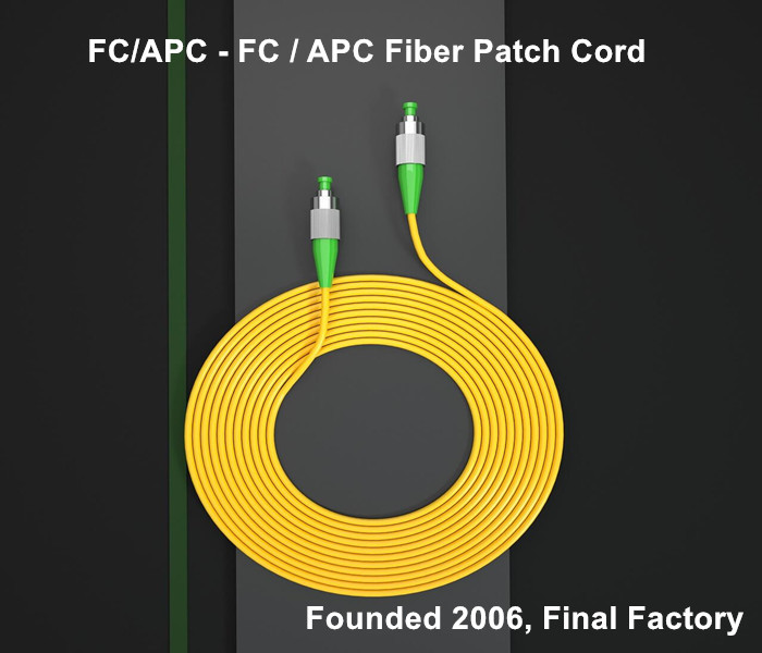 Single Mode FC Connector Fiber Coupler Optic Testing Patch Cord