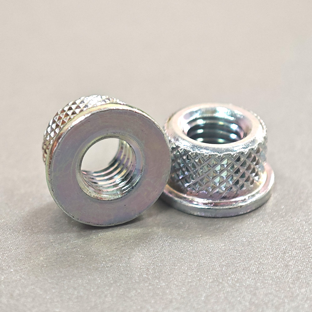 Food Beverage Industry DIN Standard White Zinc Flange Thumb Nut with Customized Design