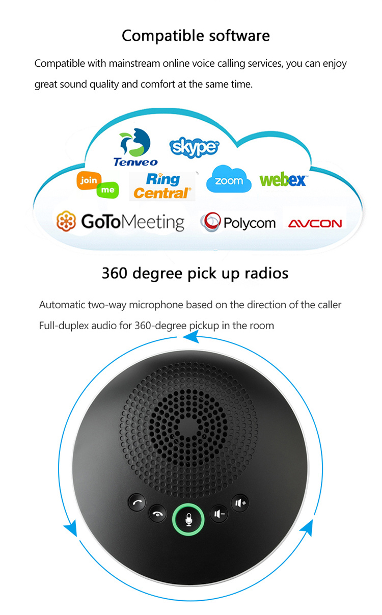 Conference Speakerphone 2.4G Wireless Speakerphone
