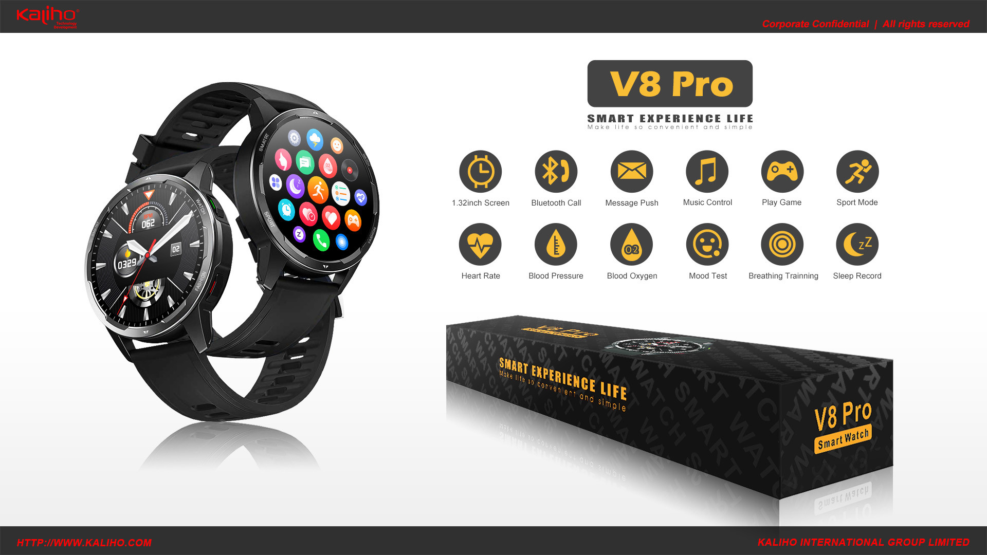 1.32'' TFT Screen Android Fitness Smart Watch Sleep Tracker Heart Rate Monitoring