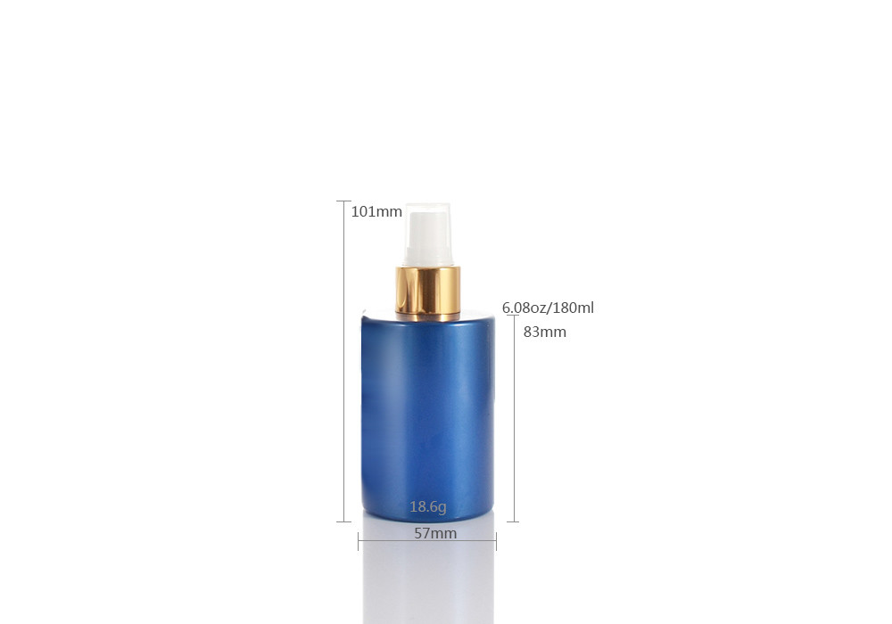 180ml Cylindrical Cosmetic Spray Bottle Anodized Aluminum Sprayer
