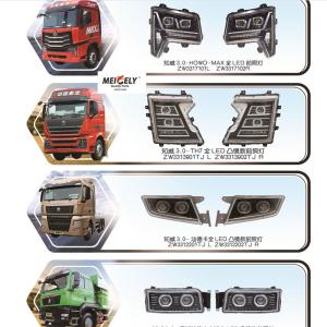 Quality Full LED 92101-Y4010XH Headlight Assembly For Sinotruck HOWO MAX wholesale