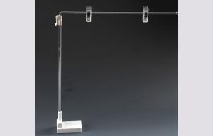 Quality Metal Supermarket Pop Magnetic Sign Holders For Poster , 300mm Pole wholesale