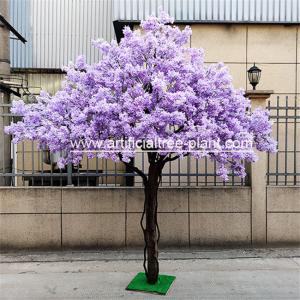 Quality Safe Jacaranda Wood Purple Artificial Flower Tree Fire Retardant wholesale