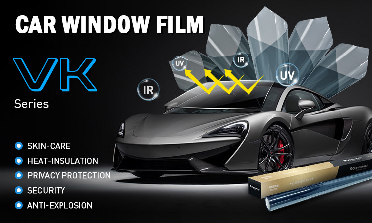VK-70100 IR 99% UVR 100% Car Solar Window Tint Glass Film Roll 4K Clear Vision Nano Ceramic Tinted