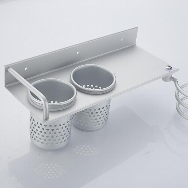 Bathroom Shelf Organizer Storage Rack SUS304 Stainless Steel Hair Dryer Storage