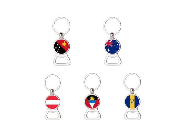 Custom personalized national holiday promotion printed country flag logo bottle