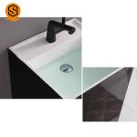 Black Pedestal Solid Surface Wash Basin