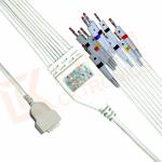 GE Marquette 10 ecg lead wires Banana IEC Solid Conductor Type