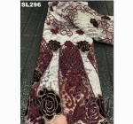 Hot Sale Nigerian Ladies Wedding Fabrics African Aqua Beaded Tulle Lace For