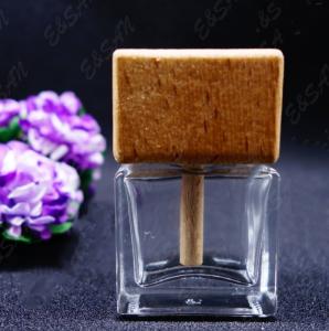 Quality empty bottle of imported perfume recycled glass bottles black blue red pink green cap plastic and metal roll frog wholesale