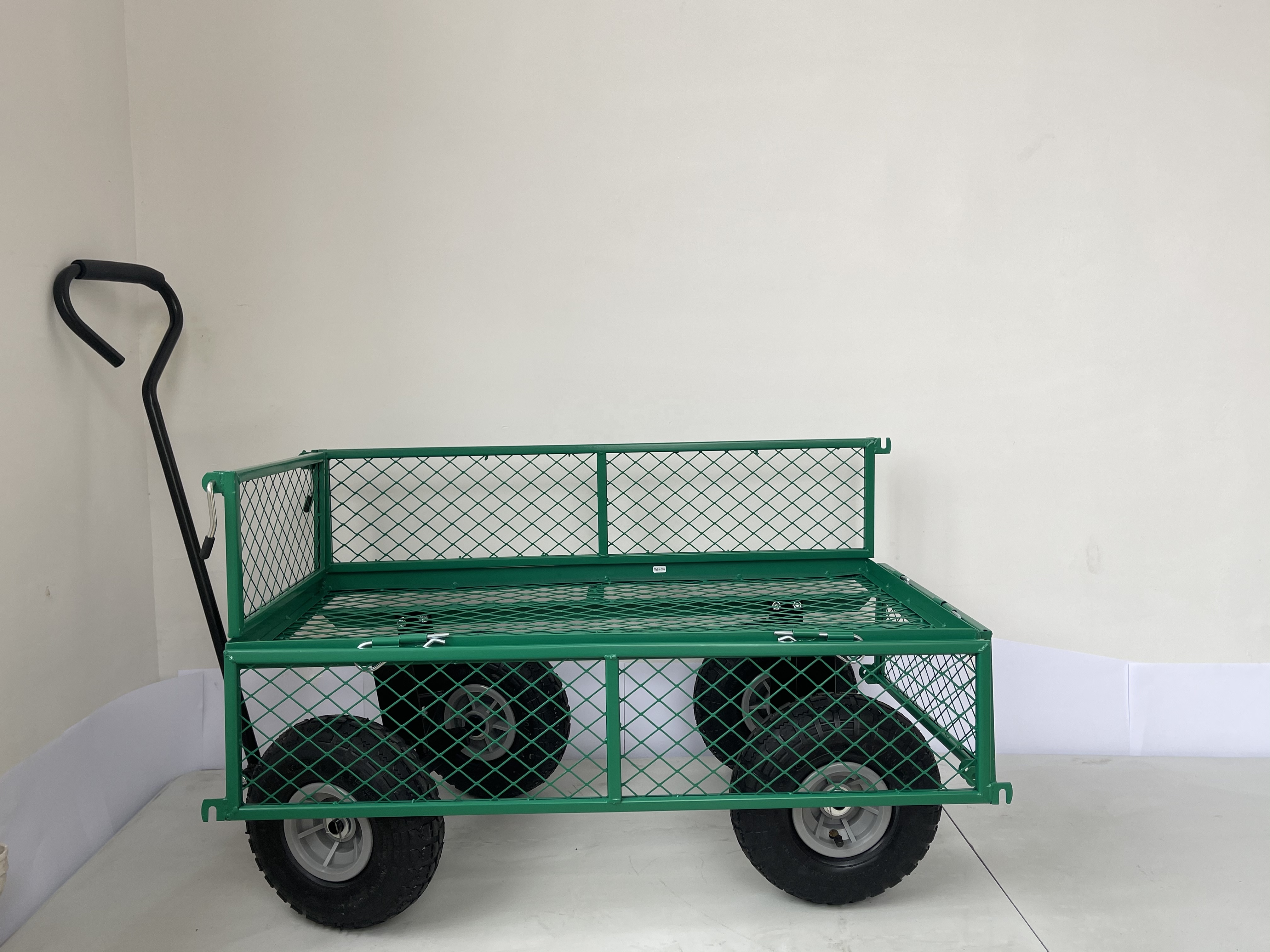 86*46*85 Dimension Garden Wagon Cart Easy Storage Metal Yard Cart Sapce Saving