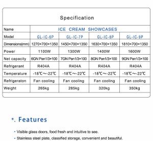 Quality Hotel Commercial Ice Cream Machine With Large 6*1/3*100 Net Capacity wholesale