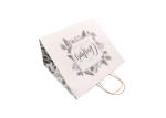 Plain Pretty Christmas Gift Bags Silver Foil Stamping Glossy Lamination