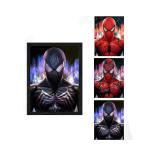 Anime Lenticular Marvel Posters 2 Characters Changing Pictures Manga 3D Flip